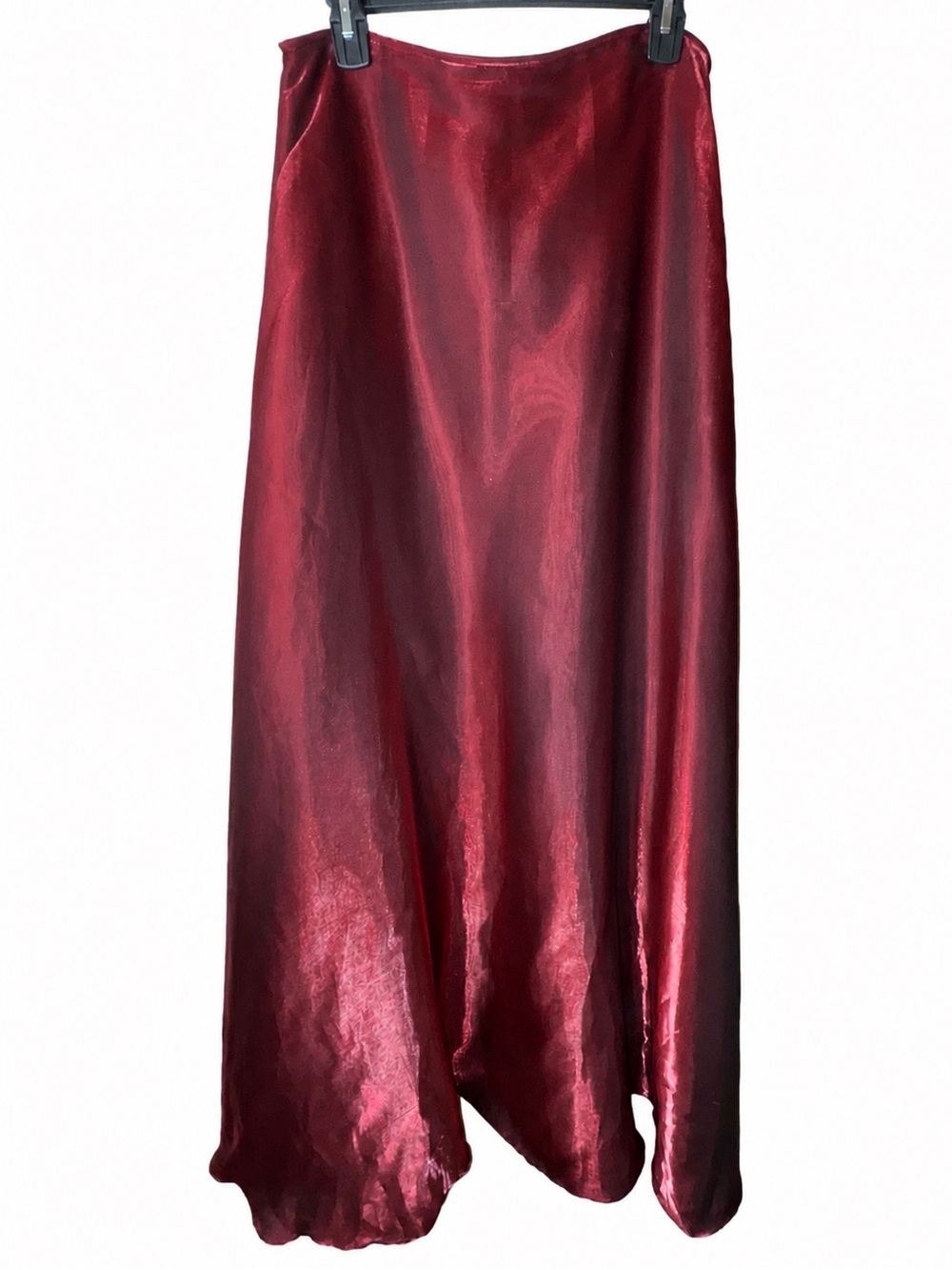 Simco Formalwear Vintage Burgundy Satin Full Length A-Line Formal Skirt Size 12